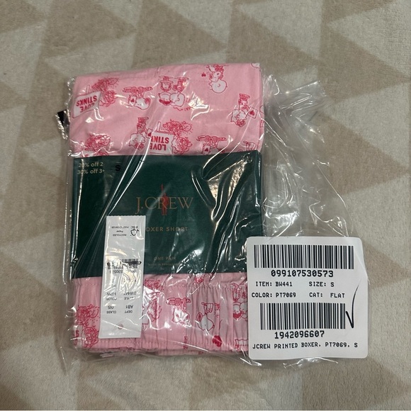 J crew heartbreak snoopy boxers pink - Picture 2 of 2